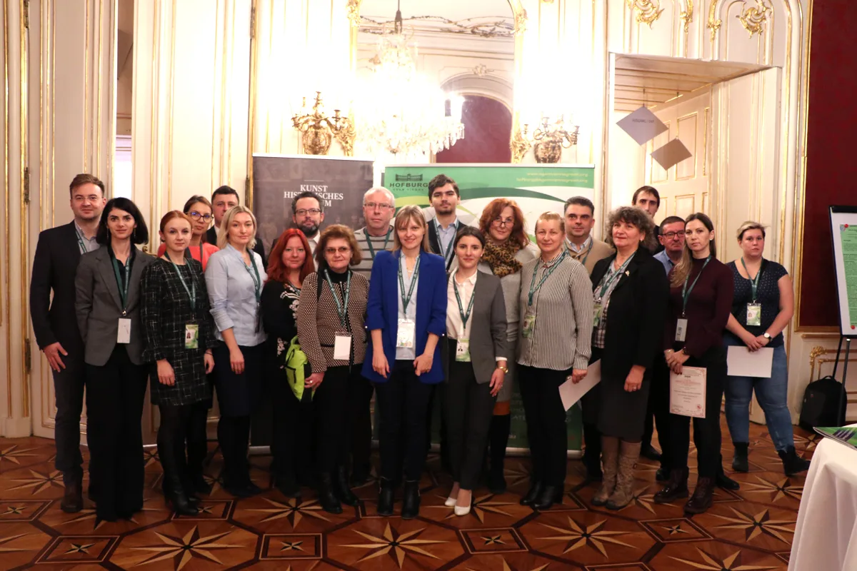 Delegates gathered in a gilded SGEM Vienna conference room