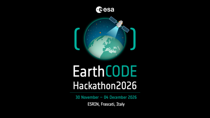 ESA EarthCODE Hackathon 2026 Event-Poster