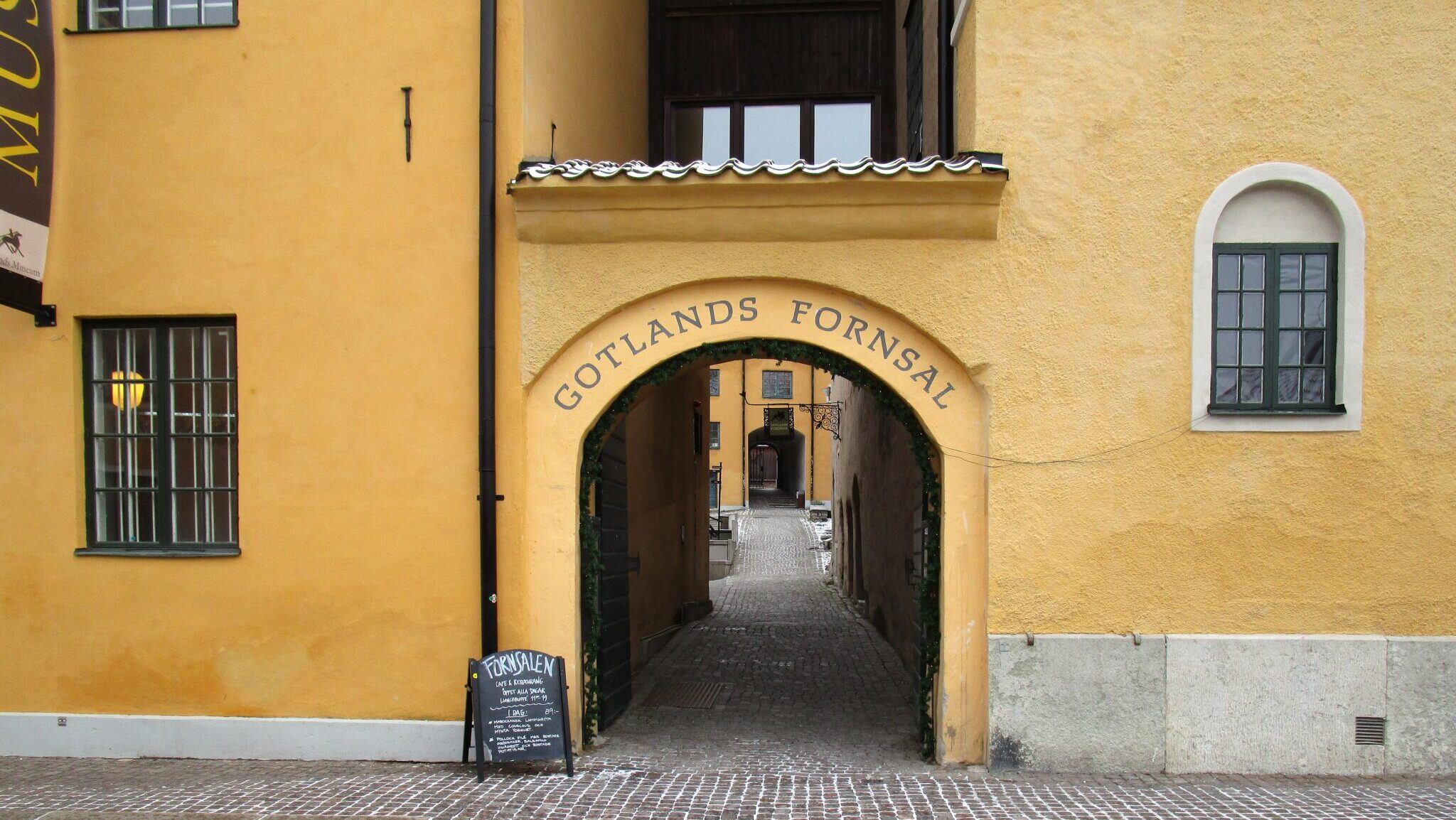 Der Eingang zum Gotlands Fornsal Museum