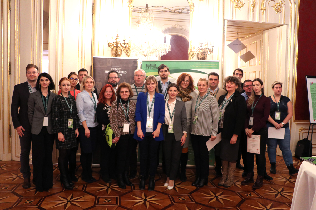 Delegates gathered in a gilded SGEM Vienna conference room