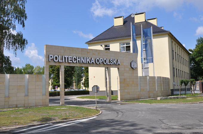 Opole University of Technology entrance in Poland