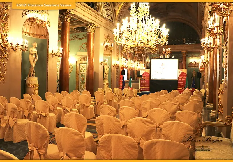 SGEM Florence conference room at Palazzo Borghese